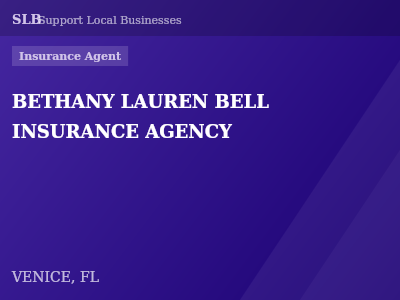 BETHANY LAUREN BELL INSURANCE AGENCY — Insurance Agent in VENICE, FL
