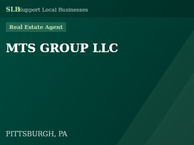 MTS GROUP LLC — Real Estate Agent in PITTSBURGH, PA