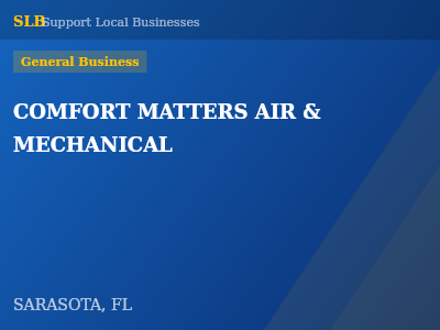 COMFORT MATTERS AIR & MECHANICAL — General Business in SARASOTA, FL