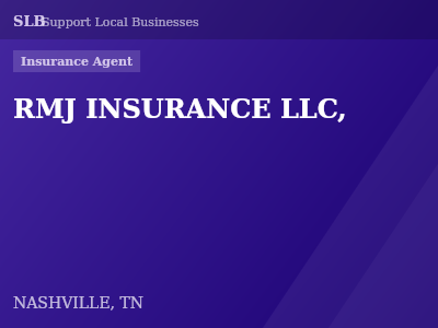 RMJ INSURANCE LLC, — Insurance Agent in NASHVILLE, TN