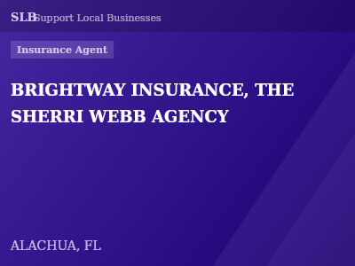 BRIGHTWAY INSURANCE, THE SHERRI WEBB AGENCY — Insurance Agent in ALACHUA, FL