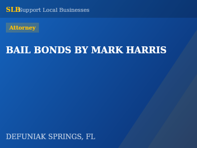 BAIL BONDS BY MARK HARRIS — Attorney in DEFUNIAK SPRINGS, FL