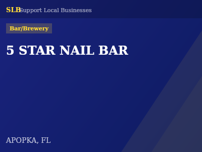 5 STAR NAIL BAR — Bar/Brewery in APOPKA, FL