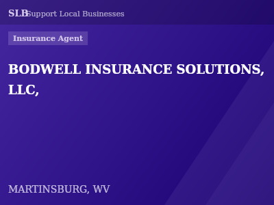 BODWELL INSURANCE SOLUTIONS, LLC, — Insurance Agent in MARTINSBURG, WV