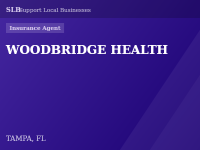 WOODBRIDGE HEALTH — Insurance Agent in TAMPA, FL