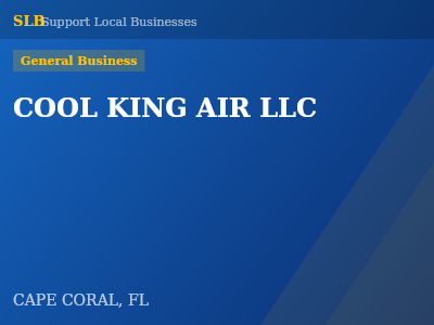 COOL KING AIR LLC — General Business in CAPE CORAL, FL