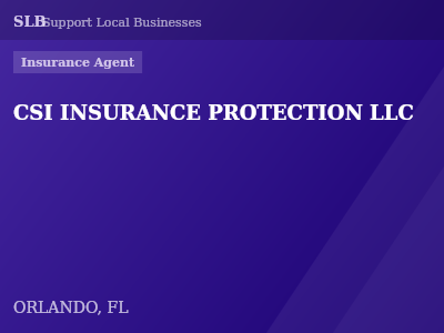 CSI INSURANCE PROTECTION LLC — Insurance Agent in ORLANDO, FL