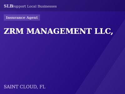 ZRM MANAGEMENT LLC, — Insurance Agent in SAINT CLOUD, FL