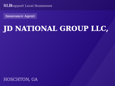 JD NATIONAL GROUP LLC, — Insurance Agent in HOSCHTON, GA