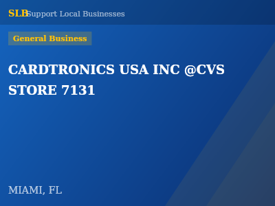 CARDTRONICS USA INC @CVS STORE 7131 — General Business in MIAMI, FL