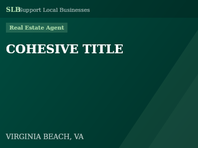 COHESIVE TITLE — Real Estate Agent in VIRGINIA BEACH, VA
