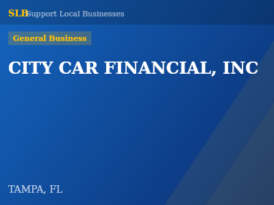 CITY CAR FINANCIAL, INC — General Business in TAMPA, FL