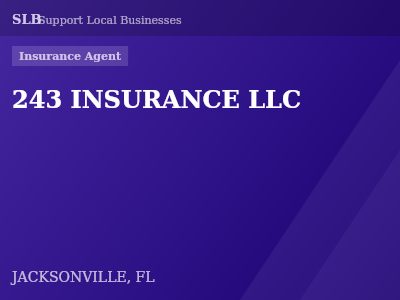 243 INSURANCE LLC — Insurance Agent in JACKSONVILLE, FL