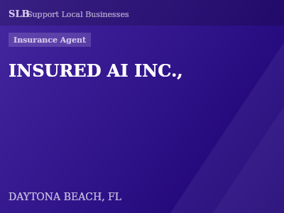 INSURED AI INC., — Insurance Agent in DAYTONA BEACH, FL