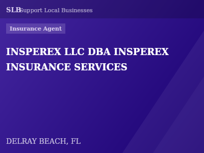 INSPEREX LLC DBA INSPEREX INSURANCE SERVICES — Insurance Agent in DELRAY BEACH, FL