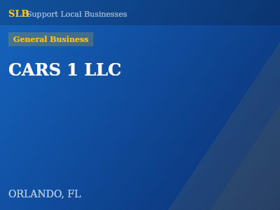 CARS 1 LLC — General Business in ORLANDO, FL