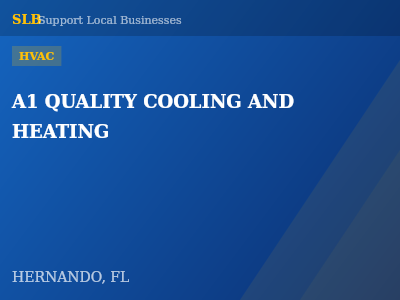 A1 QUALITY COOLING AND HEATING — HVAC in HERNANDO, FL