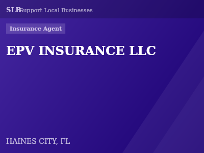EPV INSURANCE LLC — Insurance Agent in HAINES CITY, FL