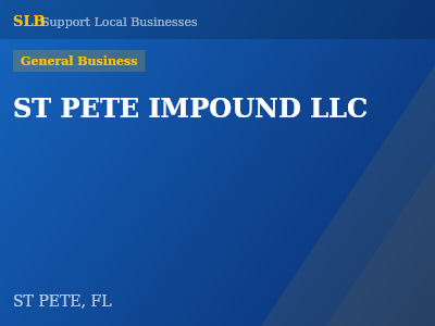 ST PETE IMPOUND LLC — General Business in ST PETE, FL