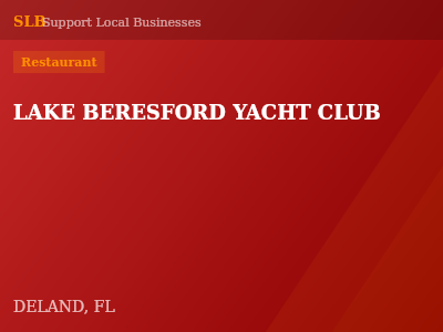 LAKE BERESFORD YACHT CLUB — Restaurant in DELAND, FL