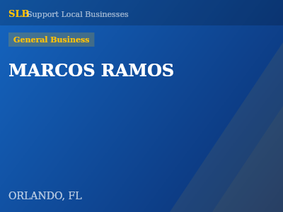 MARCOS RAMOS — General Business in ORLANDO, FL