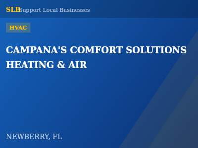 CAMPANA'S COMFORT SOLUTIONS HEATING & AIR — HVAC in NEWBERRY, FL