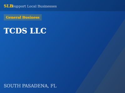 TCDS LLC — General Business in SOUTH PASADENA, FL