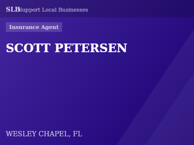 SCOTT PETERSEN — Insurance Agent in WESLEY CHAPEL, FL