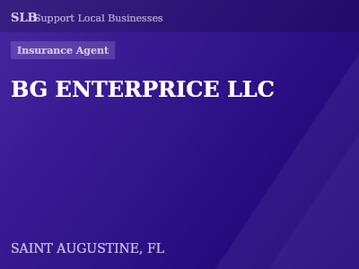 BG ENTERPRICE LLC — Insurance Agent in SAINT AUGUSTINE, FL