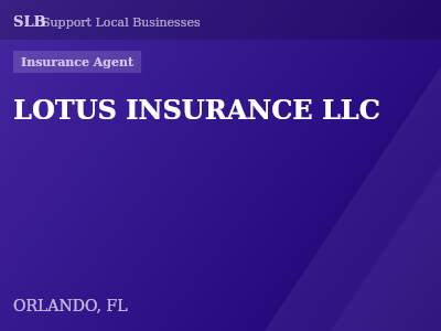 LOTUS INSURANCE LLC — Insurance Agent in ORLANDO, FL