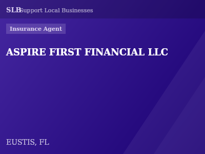 ASPIRE FIRST FINANCIAL LLC — Insurance Agent in EUSTIS, FL