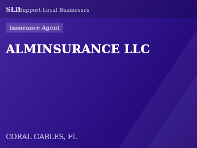 ALMINSURANCE LLC — Insurance Agent in CORAL GABLES, FL