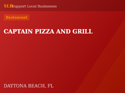 CAPTAIN PIZZA AND GRILL — Restaurant in DAYTONA BEACH, FL