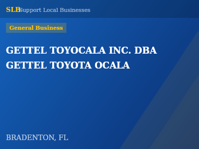 GETTEL TOYOCALA INC. DBA GETTEL TOYOTA OCALA — General Business in BRADENTON, FL