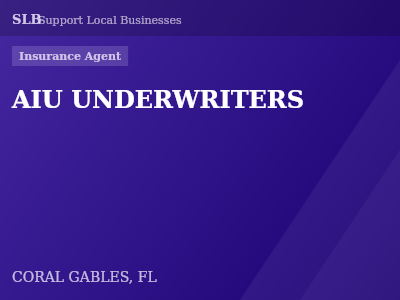 AIU UNDERWRITERS — Insurance Agent in CORAL GABLES, FL
