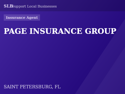 PAGE INSURANCE GROUP — Insurance Agent in SAINT PETERSBURG, FL