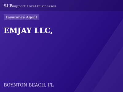 EMJAY LLC, — Insurance Agent in BOYNTON BEACH, FL