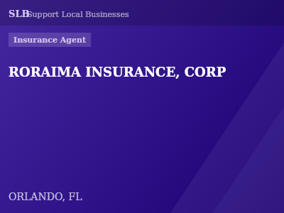 RORAIMA INSURANCE, CORP — Insurance Agent in ORLANDO, FL