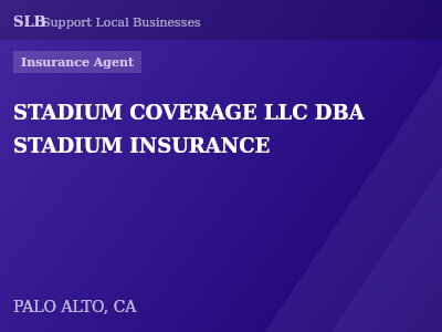 STADIUM COVERAGE LLC DBA STADIUM INSURANCE — Insurance Agent in PALO ALTO, CA
