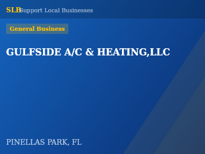 GULFSIDE A/C & HEATING,LLC — General Business in PINELLAS PARK, FL