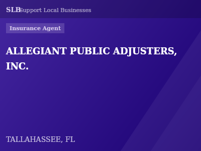 ALLEGIANT PUBLIC ADJUSTERS, INC. — Insurance Agent in TALLAHASSEE, FL