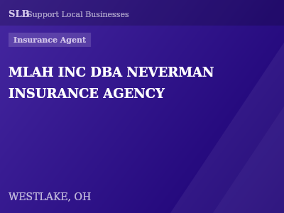 MLAH INC DBA NEVERMAN INSURANCE AGENCY — Insurance Agent in WESTLAKE, OH