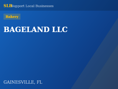 BAGELAND LLC — Bakery in GAINESVILLE, FL