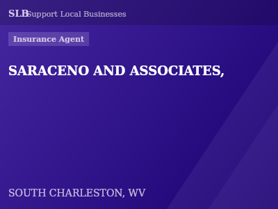 SARACENO AND ASSOCIATES, — Insurance Agent in SOUTH CHARLESTON, WV