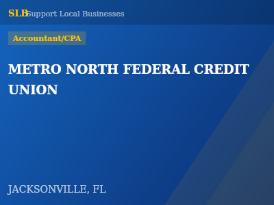 METRO NORTH FEDERAL CREDIT UNION — Accountant/CPA in JACKSONVILLE, FL