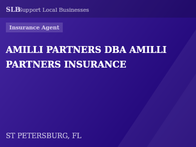 AMILLI PARTNERS DBA AMILLI PARTNERS INSURANCE — Insurance Agent in ST PETERSBURG, FL