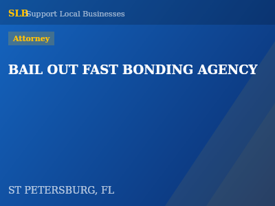 BAIL OUT FAST BONDING AGENCY — Attorney in ST PETERSBURG, FL