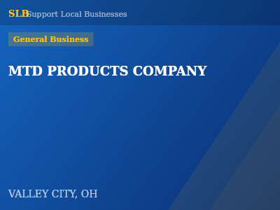 MTD PRODUCTS COMPANY — General Business in VALLEY CITY, OH