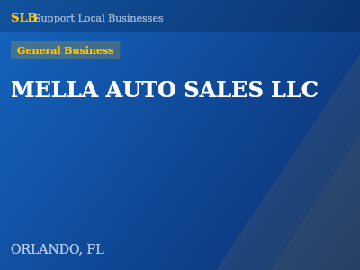 MELLA AUTO SALES LLC — General Business in ORLANDO, FL