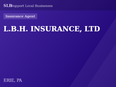 L.B.H. INSURANCE, LTD — Insurance Agent in ERIE, PA